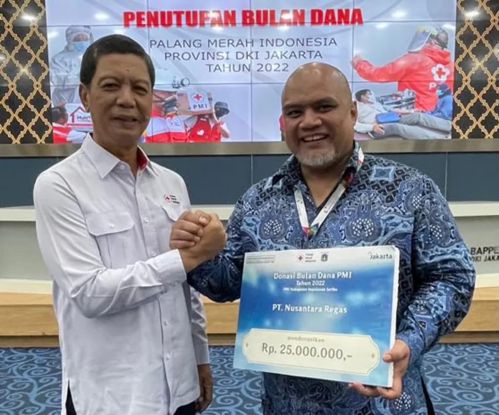 PT Nusantara Regas Dukung Bulan Dana PMI Kepulauan Seribu Tahun 2022