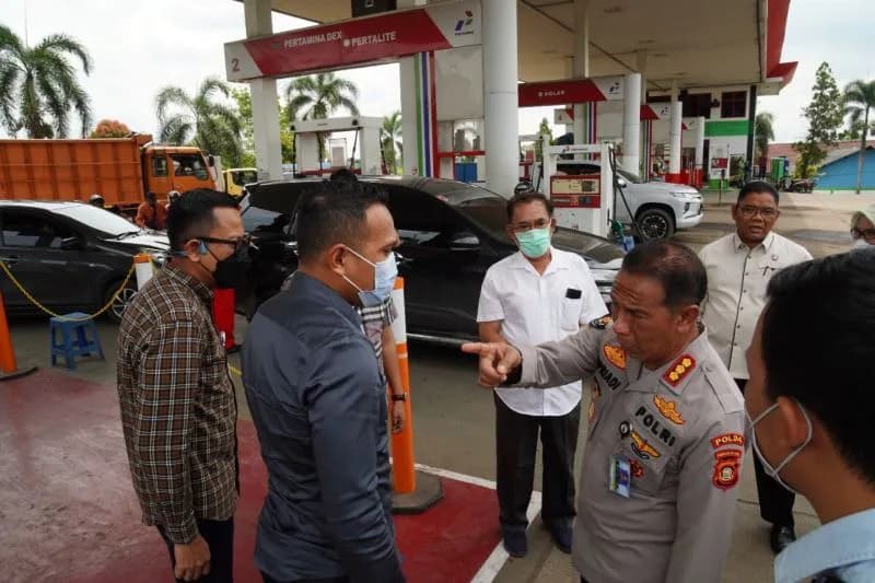 Tinjau Langsung SPBU, Pertamina Patra Niaga Regional Sumbagsel Dukung penuh POLDA Sumsel Awasi Distribusi BBM Subsidi