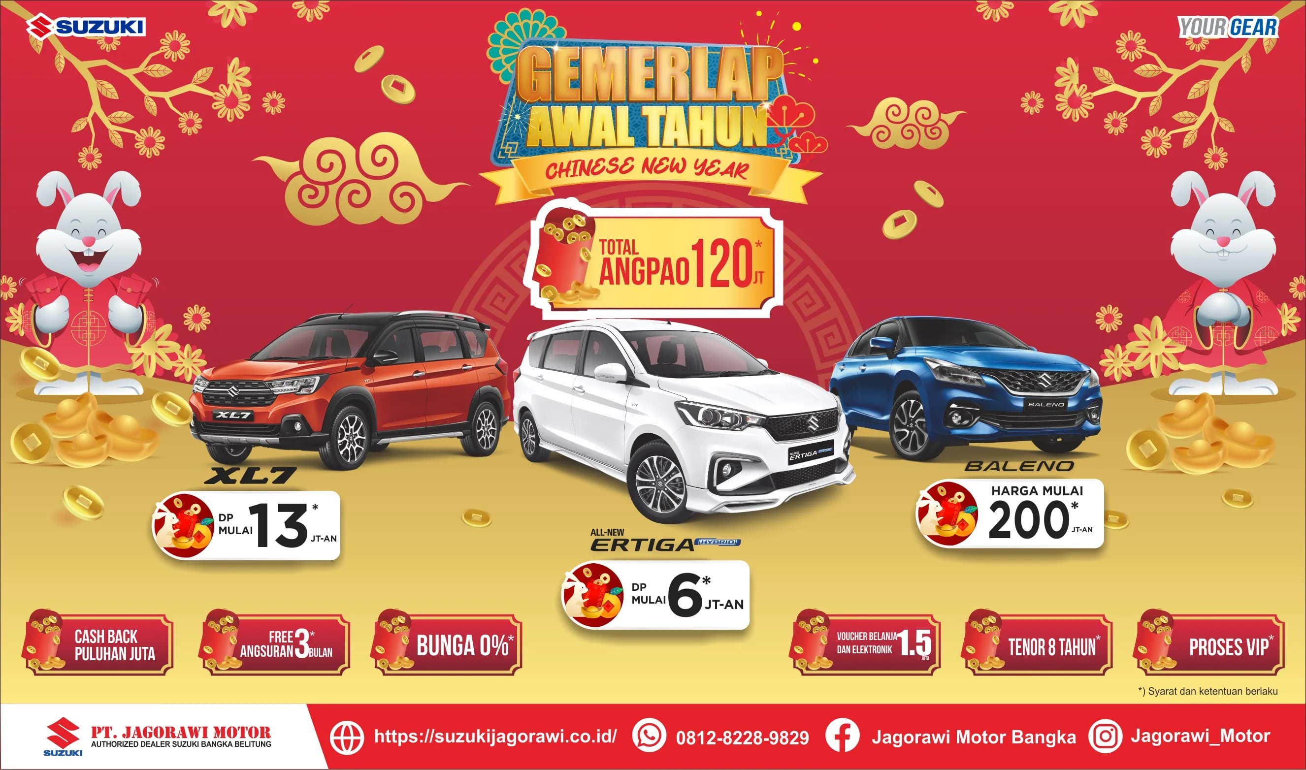 RAYAKAN GEMERLAP AWAL TAHUN, SUZUKI BERI UNTUNG KEPADA KONSUMEN BULAN JANUARI 2023