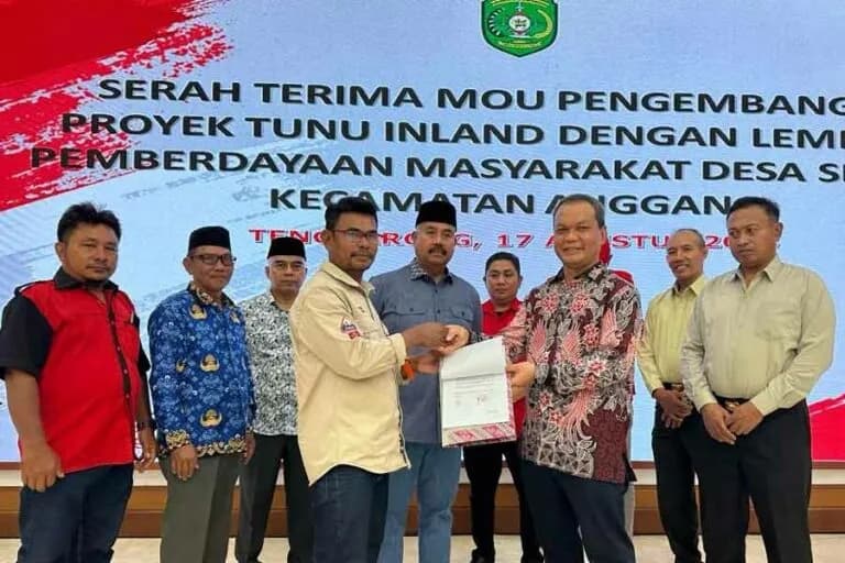 Dukung Pengembangan SDM Lokal & Ekonomi Masyarakat, PHM Kolaborasi Dengan Lembaga Pemberdayaan Masyarakat Desa Sepatin di Proyek Tunu F-Inland