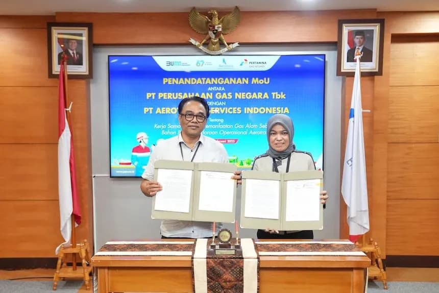 PGN dan Aerotrans Perluas Penggunaan BBG untuk Transportasi Ramah Lingkungan