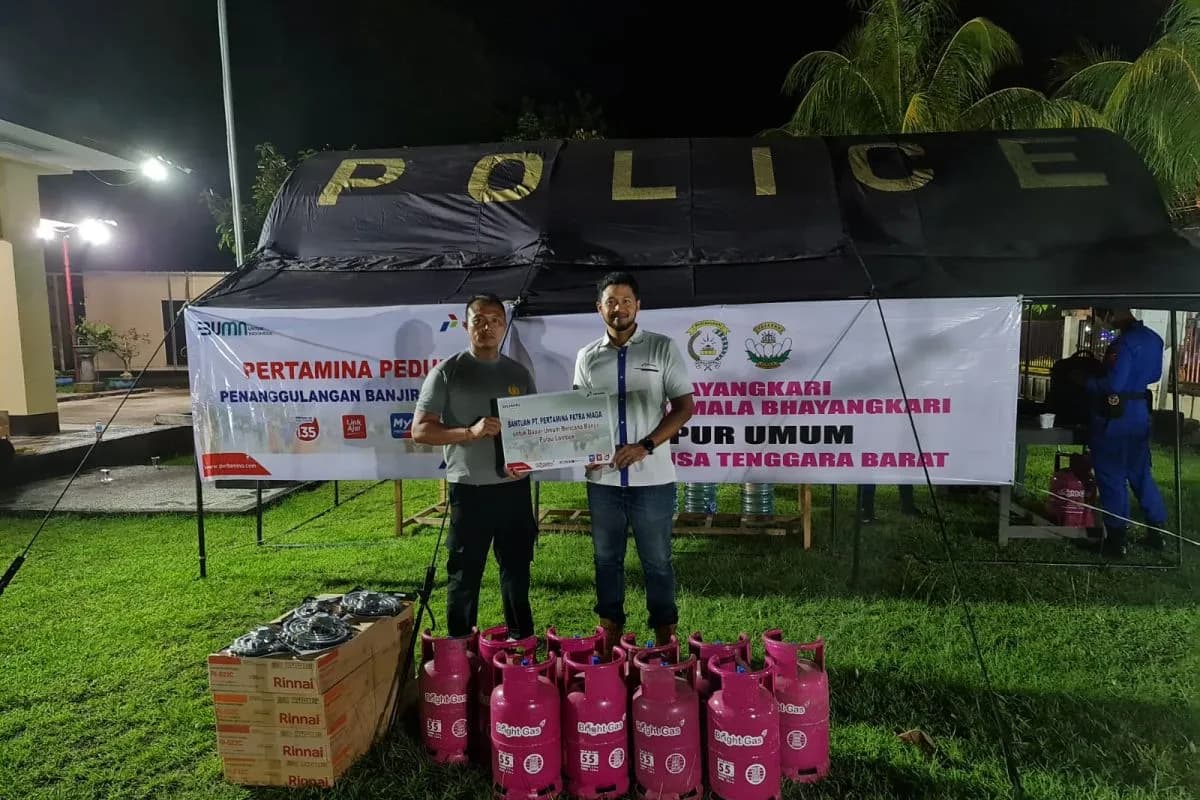 Pertamina Peduli Salurkan Bantuan untuk Korban Banjir di Mataram