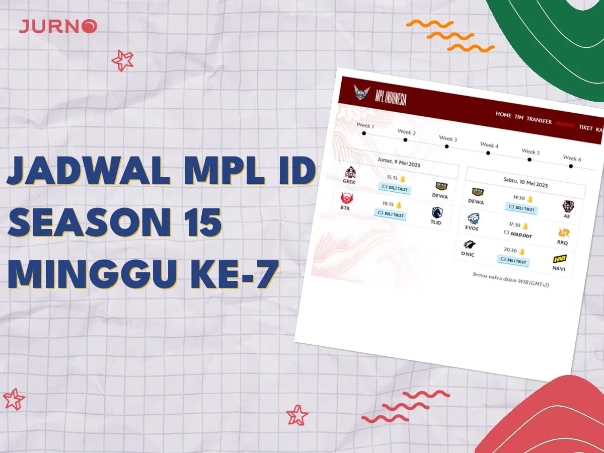 Jadwal MPL ID Season 15 Week 7 (9-11 Mei 2025)