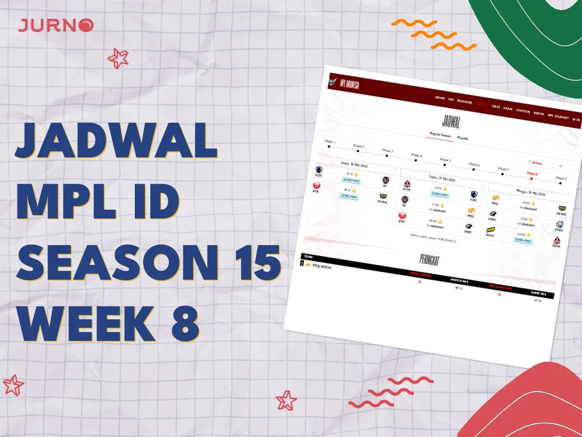 Jadwal MPL ID Season 15 Week 8 (16-18 Mei 2025)