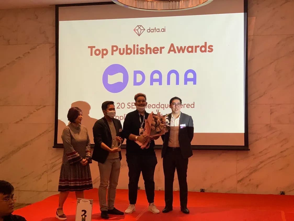 DANA Berhasil Masuk dalam 20 Aplikasi Teratas Asia Tenggara Top Publisher Award