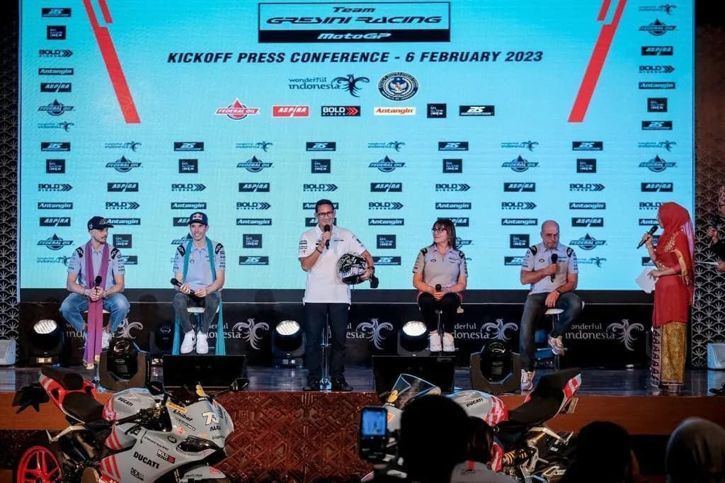 Menparekraf Apresiasi Tim Gresini Racing Promosikan Produk-produk Indonesia di Pasar Internasional